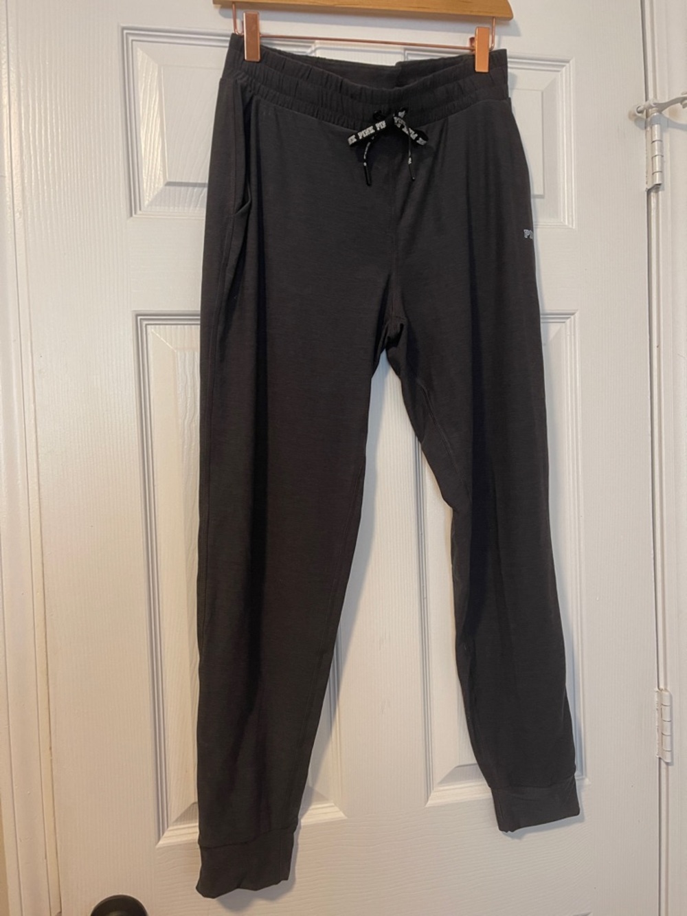 Charcoal Drawstring Jogger Pants